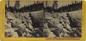 C.P.R.R Hart/Watkins series # 106 New Hampshire Falls on Yuba River 1860's - Bild 1 von 2