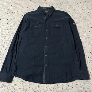 KUHL Descendr Flannel Men’s Medium Deep Abyss Blue - Picture 1 of 10