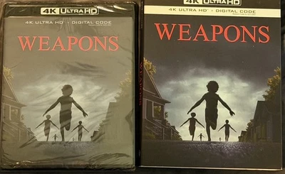 Weapons 4K UHD Blu-ray  NEW FREE SHIPPING WITH SLIPCOVER - Image 1 of 2