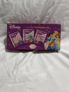 Vintage 2005 Disney Princess 3 Kartenspiele Set Old Maid Go Fish Crazy 8’s Lesen** - Bild 1 von 14