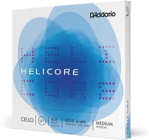 D'Addario H510 Helicore Cello String Set 4/4 Size Standard Steel Medium Tension - Picture 1 of 2