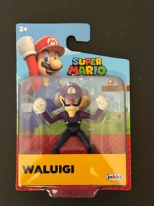 WALUIGI World of Nintendo Super Mario 2.5" Figure by Jakks Brand New - Picture 1 of 2