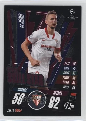 2020-21 Topps Match Attax UCL Extra Super Skill Stars Luuk de Jong #SKI14 - Image 1 of 2
