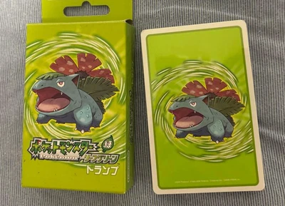 Карты Pokemon Playing Poker Leaf Green Venusaur Nintendo японские запечатанные редкие - Изображение 1 из 4