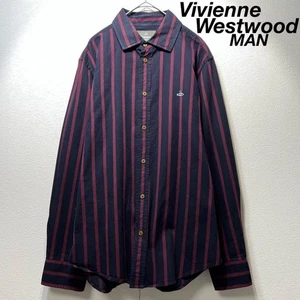 Vintage Vivienne Westwood MAN Orb Stripe Design Shirt Men’s - Picture 1 of 11