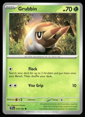Grubbin 018/162 Common Normal SV05: Temporal Forces NM - Image 1 of 2