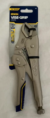 New IRWIN VISE-GRIP 10" (10CR) ALL PURPOSE Locking Pliers T11T with Curved V-Jaw - Image 1 of 4