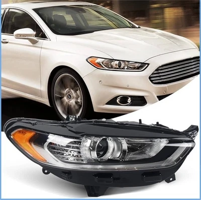 Faróis Ford Fusion 2013-2016 LH halogênio transparente passageiro lado direito - Imagem 1 de 4