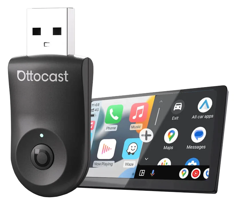 Ottocast Mini 2-in-1 CarPlay / Android Auto Funkadapter CA505-T