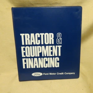 Ford Empty 3 ring Binder Dealer Tractor Equipment Financing Ford motor credit - Picture 1 of 3