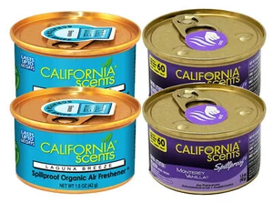 California Scents Spillproof Can in Monterey Vanilla and Laguna Breeze, 4 Packs - Picture 1 of 1