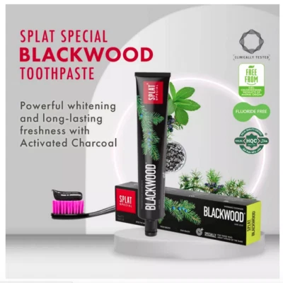 FREE Ship + BLACKWOOD WHITENING TOOTHPASTE SPLAT JUNIPER BERRY CHARCOAL NO FLUOR - Image 1 of 4