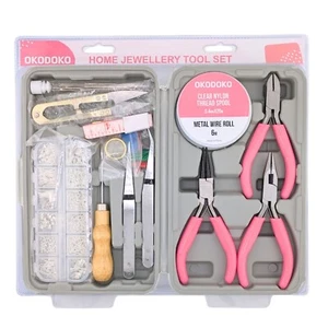 17pc Jewellery Making Tool Kit for Bracelet, Necklace, Earring 600x Findings Set - Picture 1 of 8