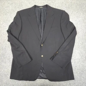 Canali Blazer mens 58 black dinner jacket Coat wool Formal Long Sleeve Size 58 - Picture 1 of 8