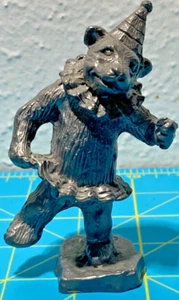 Pewter Michael Ricker Dancing Circus Clown Bear Figurine - Picture 1 of 3