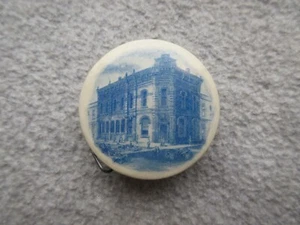 1894 OREGON FIRE RELIEF FUND Promo CELLULOID TAPE MEASURE Works  MCMINNVILLE ORE - Picture 1 of 4