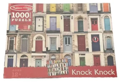 Melissa & Doug Jigsaw Puzzle Knock Knock Doorways Front Doors 1000 Pieces NEW - Image 1 of 3