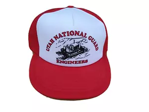 Trucker Hat Snapback Cap Utah National Guard Engineers. CAT heavy equipment. NOS - Picture 1 of 7