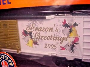 LIONEL #29931 SEASONS GREETINGS-CHRISTMAS BOX CAR LRRC  2005 LIMITED NEW/O.BOX!