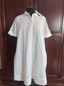 Lisa Marie Fernandez Target White Eyelet Dress Size Large - Picture 1 of 12