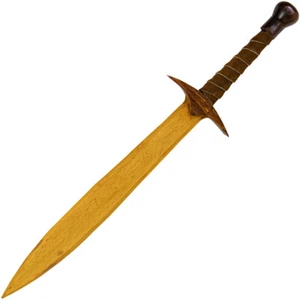 Knight Game Medieval Pretend Play Cosplay Wooden Dagger w/ Leather Wrapped Handl - Picture 1 of 5