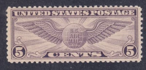 US C16 MNH OG 1931 5¢ Globo Alato Perf 101/2x11 Emissione Posta Aerea Molto VF - Foto 1 di 1