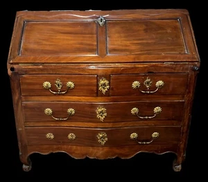 ANCIEN BUREAU AVEC COUVERCLE. ABATTANT. ACAJOU. FRANCE. XVIIIE-XIXE SIÈCLE - Picture 1 of 1