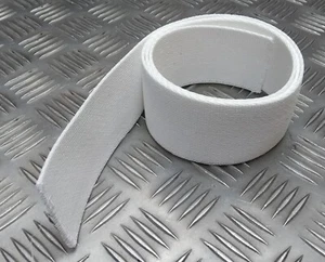 White Courlene Parade Belts 57mm Material Genuine British Issue - Picture 1 of 9