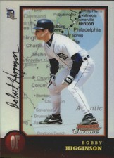 1998 (TIGERS) Bowman Chrome International Refractors #255 Bobby Higginson