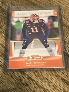 Isaiah Simmons 2020 Contenders Draft Picks Game Day Ticket RC #39 - Picture 1 of 2