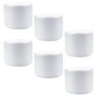  6 Pcs White Pp Cream Box Travel Face Container Empty Cosmetics Jar