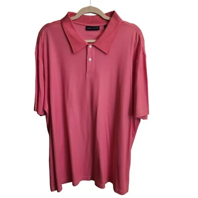 Camisa Polo Grant Thomas Seda Algodón Coral Rosa Talla XXL Foto 1 de 4