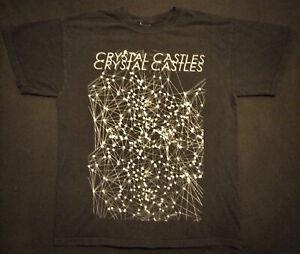 Crystal Castles Shirt - Medium - Vintage - Great Condition RARE TOUR SHIRT 2008