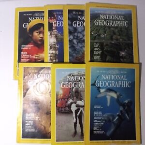 Lot of 7 1981 National Geographic Magazines 
