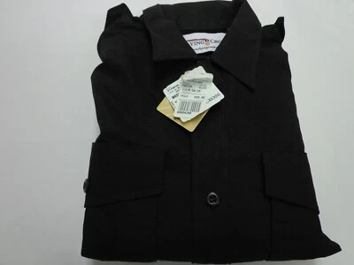 Flying Cross FX Men's  Long Sleeve Black  Shirt  Hidden Front Zipper Medium - Image 1 of 4