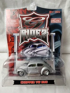Chopped VW Bug Volkswagen Beetle Silver Maisto G Ridez 1'/64 Urban Diecast #A9 - Picture 1 of 3