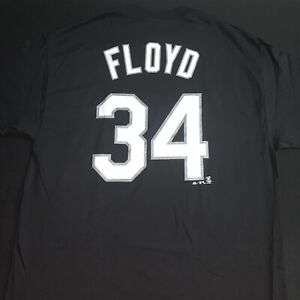 NWT Majestic Gavin Floyd Chicago White Sox #34 Black Name/Number Men’s T-Shirt L