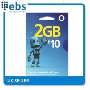 O2 Data Sim Preloaded with 2GB Data - For Tablets and Mobile WiFi Devices - Picture 1 of 1