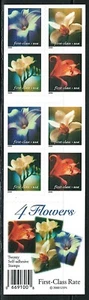 Mint US Year of 2000 Flowers Pane of 20 Stamps Scott# 3454-3457 (MNH) - Picture 1 of 2