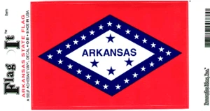 Calcomanía de bandera estatal de Arkansas - Imagen 1 de 1