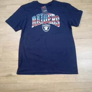 T-Shirt Raiders Fanatics Herren groß kurzärmelig gebraucht blau neu mit Etikett - Bild 1 von 7