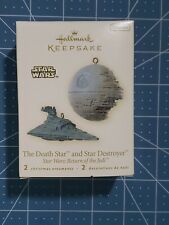 Hallmark Star Wars The Death Star & Star Destroyer Ornaments Mini 2008