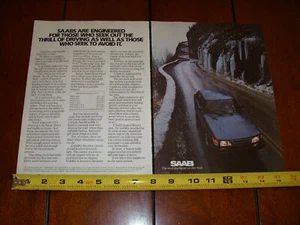 SAAB 900 1984 anuncio original de 2 páginas - Imagen 1 de 12