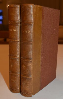 TASSO - fig. 1827 - GERUSALEMME LIBERATA - 2 volumi - legatura - RARO - Immagine 1 di 4