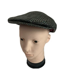 Schuman Sullivan Pure Wool Cap Cabby Newsboy Mens Hat Medium 22 1/4" VTG Y2K - Picture 1 of 7