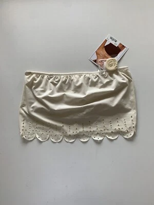 ¡NUEVO CON ETIQUETAS! Sujetador bandeau sin tirantes con ribete láser talla M de moda para mujer MC703 marfil Foto 1 de 4
