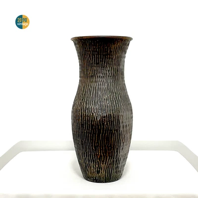 Soporte paraguas soporte bastón vintage estilo brutalista cobre hecho a mano Italia Foto 1 de 4