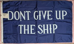 Commodore Perry "Don't Give Up the Ship" 3x5 ft 200D Nylon Flagge Replik - Bild 1 von 6