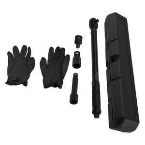 3/8" Click Torque Wrench Kit 10-80 Ft-Lb with Extension Bar & Storage Case - Picture 1 of 12