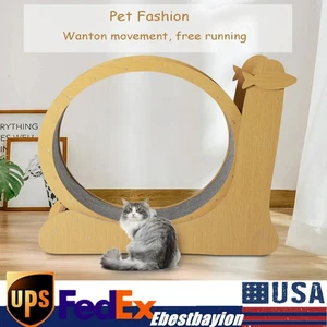 Indoor Cat Training Treadmill Kitty Running Running Cat Exercise Wheel Cat Toys - Picture 1 of 20